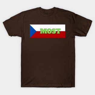 Most City in Czech Republic Flag T-Shirt